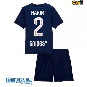 Paris Saint-Germain Achraf Hakimi #2 Echipament de Fotbal Replică 2025-26 Copii Acasa (+ Șorturi)
